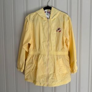 Yellow Wind Jacket with Hood- Vintage/Retro